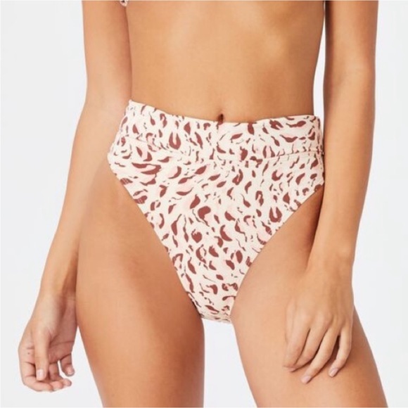 Cotton On Cream Cheetah Print Bikini - Picture 4 of 8